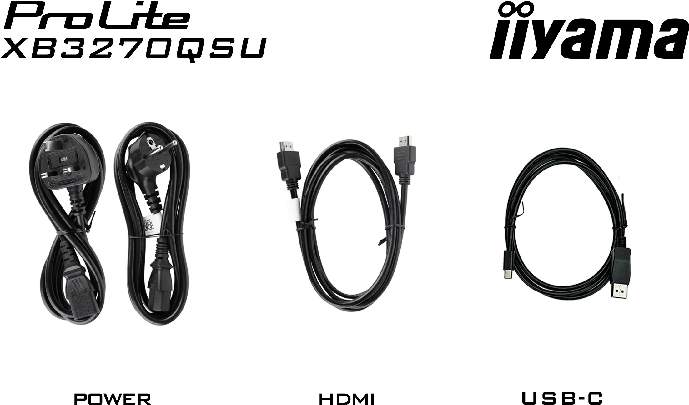 Monitor iiyama ProLite XB3270QSU-B1, 32", 2560 x 1440, Wide Quad HD, LED, e zezë