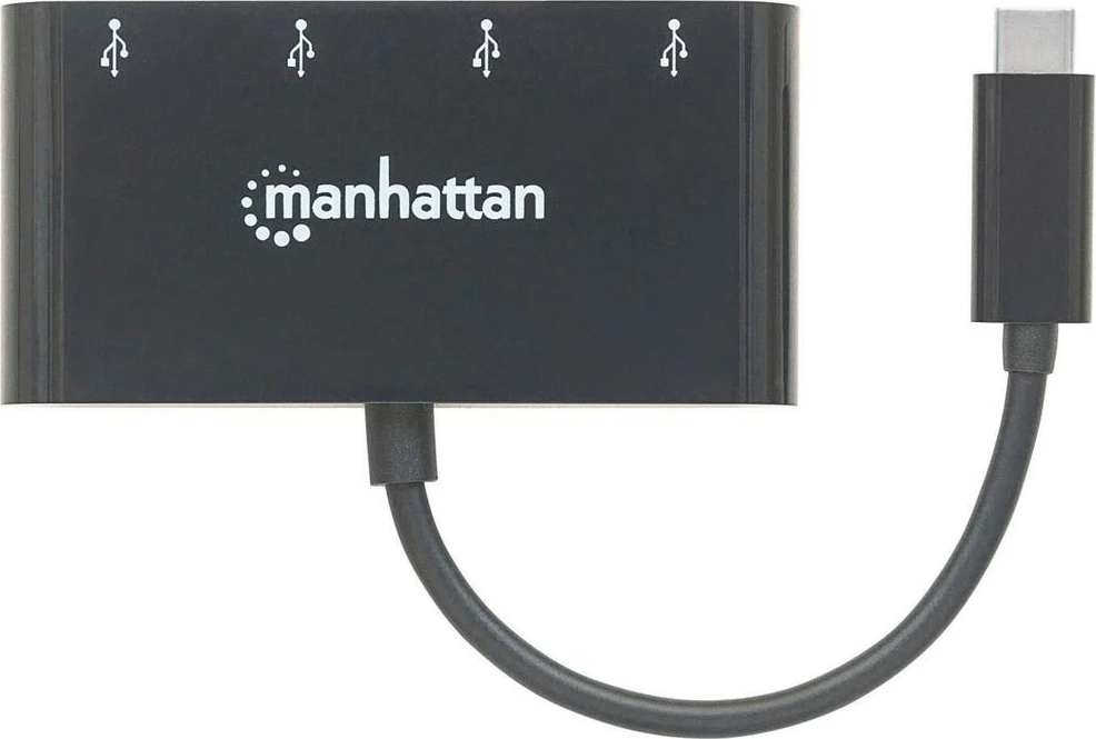 USB hub MANHATTAN 4 porta USB 3.1, Typ-C, i zi