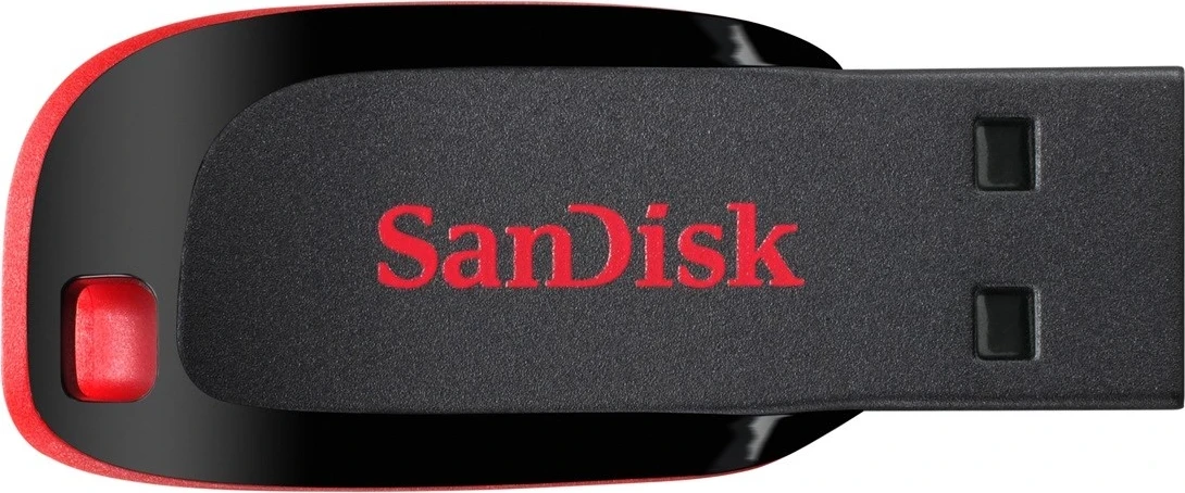 USB Sandisk Cruzer Blade, 64 GB, i zi, i kuq