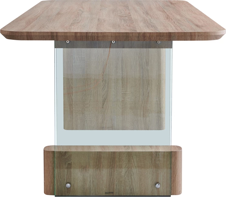 Tavolinë ngrënie Faghan, ngjyrë kafe, MDF, 180x90x76cm