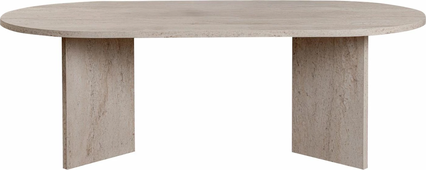 Tavolinë kafeje Nordure, ngjyrë travertine