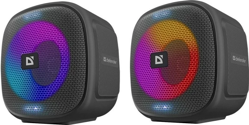 Boks Bluetooth Defender Q4, 10W, LED, FM, USB, TWS, Zi