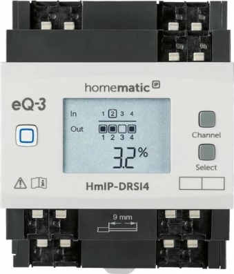 Aktuator switch Homematic IP eQ-3 HMIP-DRSI4, 4 kanale, bardhë