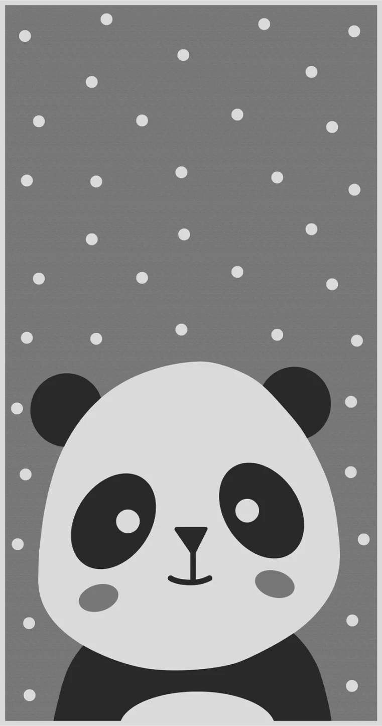 Qilim për fëmijë me panda, FH7678.14, 80x150 cm