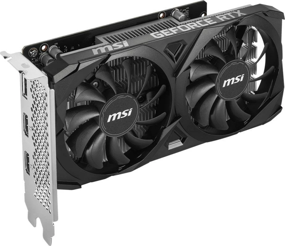 Kartelë grafike MSI GeForce RTX 3050 VENTUS 2X E 6G OC, E zezë