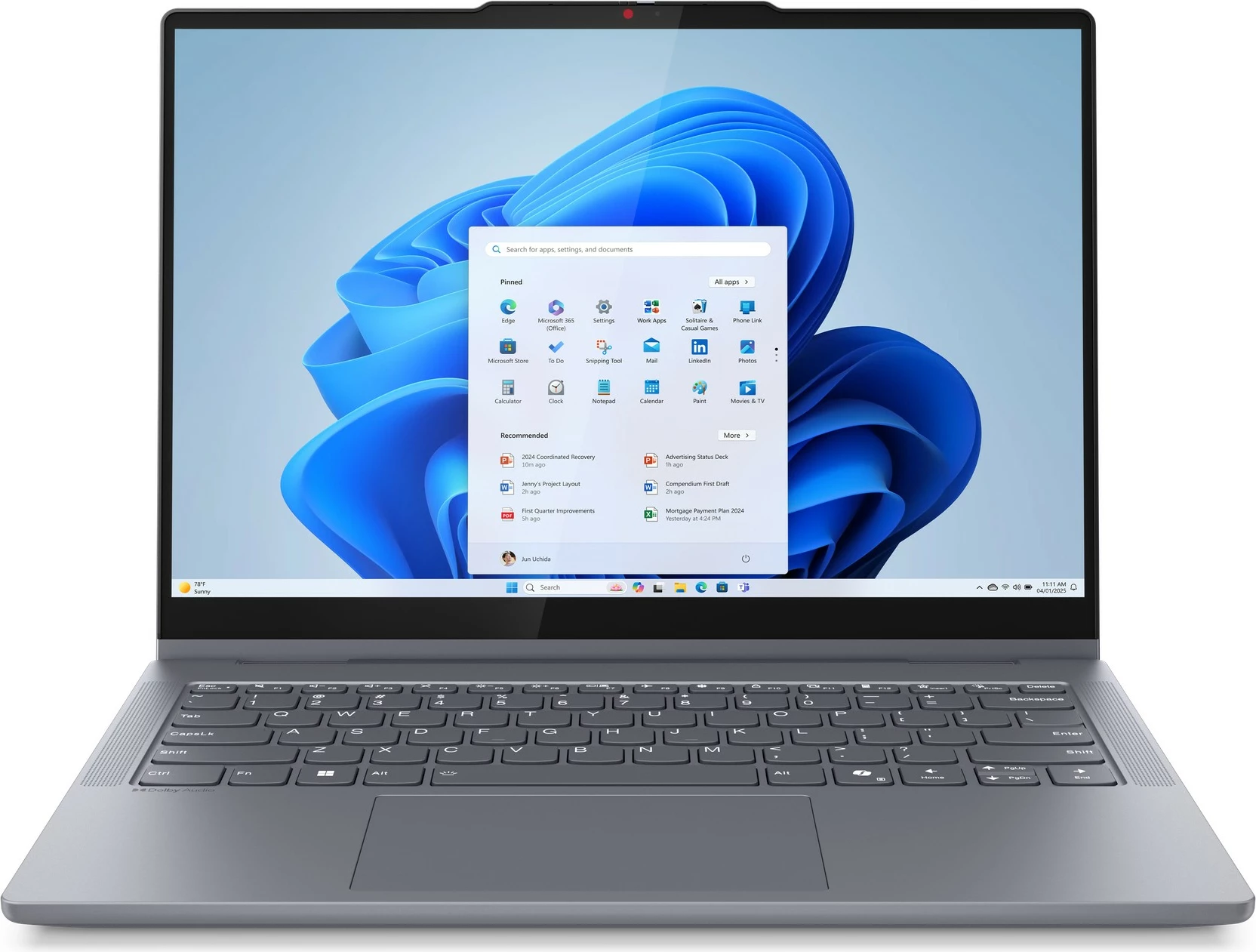 Laptop Lenovo IdeaPad 5 2-in-1 14IAL10, Core Ultra 5 225H, 16GB/512GB SSD, 14" Touch, Luna Grey