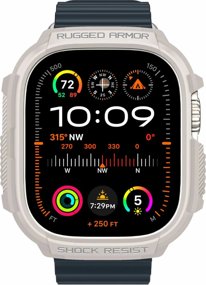 Mbështjellës Spigen Rugged Armor për Apple Watch Ultra 1/2 49mm, Bezhe