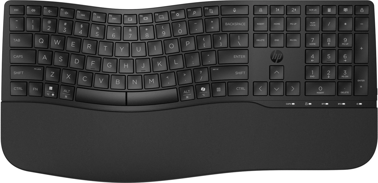 Tastierë me maus HP 680 Comfort Dual-Mode, wireless, Bluetooth, e zezë
