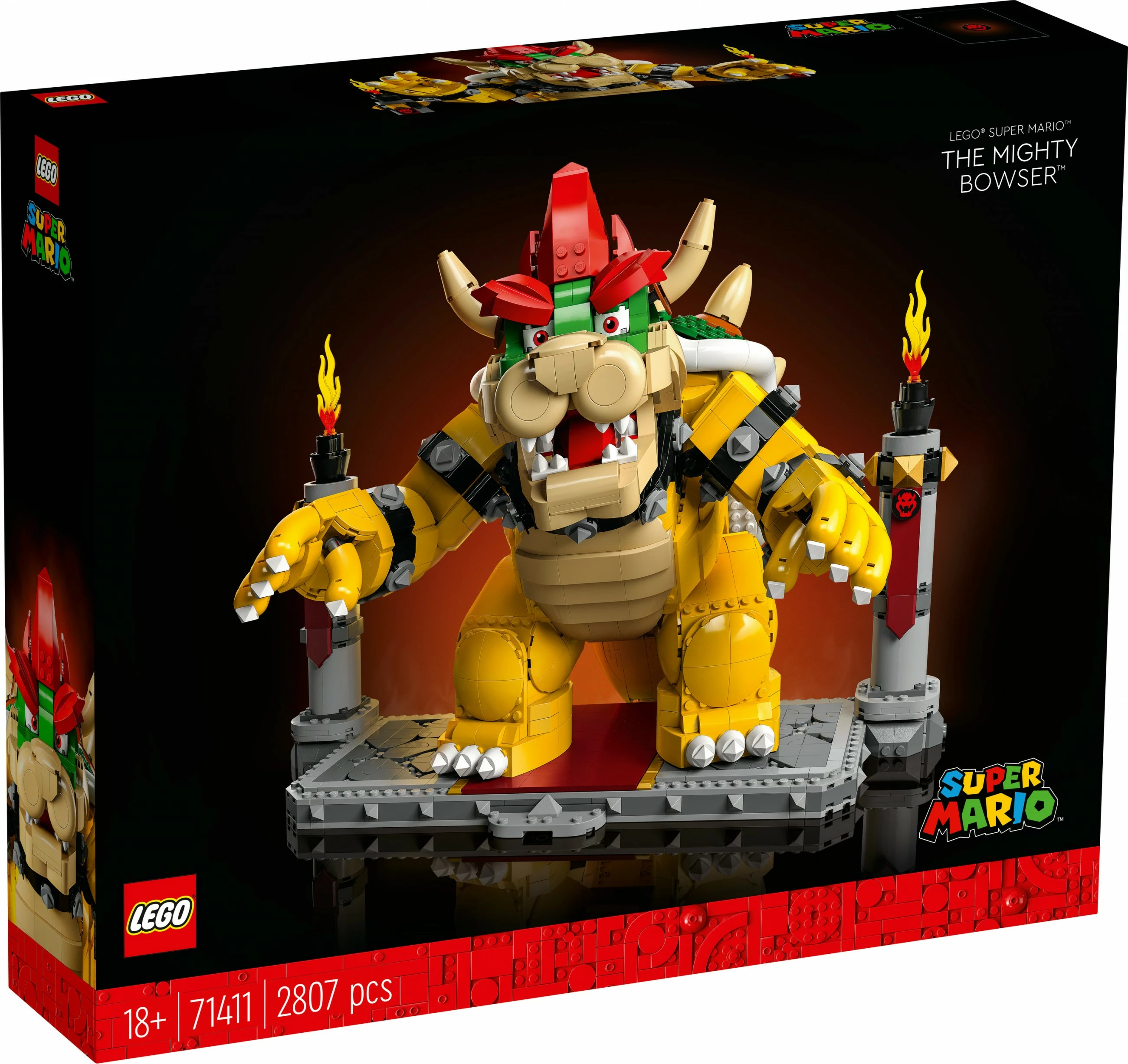 Set ndërtimi LEGO Super Mario The Mighty Bowser, 2807 copë, plastikë, shumëngjyrësh