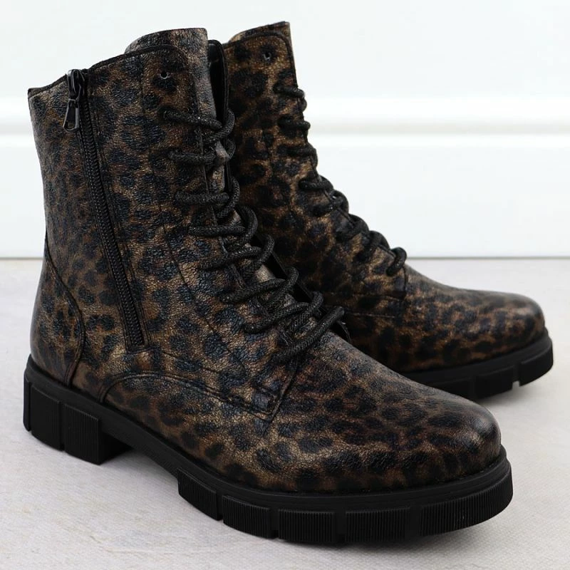 Çizme femra Rieker Remonte D2S72-90, leopard kafe