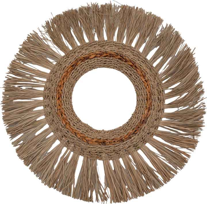 Pasqyrë Fiole Inart, ngjyrë natyrale, D90x6cm