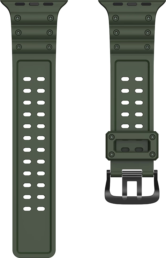 Rrip për Apple Watch Hurtel Strap Triple Protection, TPU, për seri 1-9 & SE (38/40/41mm), Gjelbër