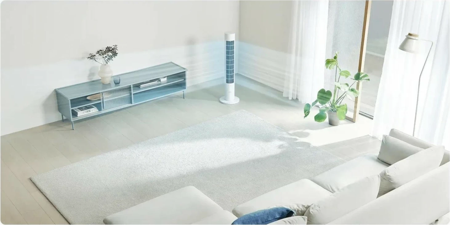 Ventilator smart Xiaomi Smart Tower Fan 2, i bardhë