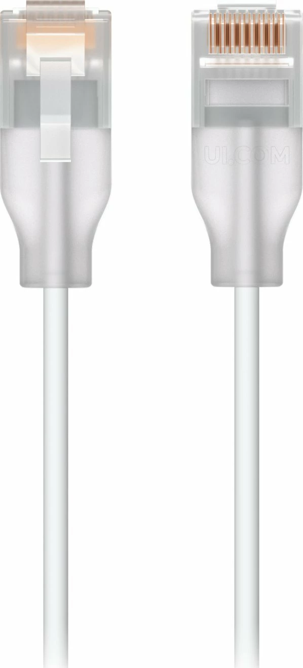 Kabllo rrjeti Ubiquiti UACC-Cable-Patch-EL-5M-W Cat6 5m RJ-45 në RJ-45, e bardhë transparente