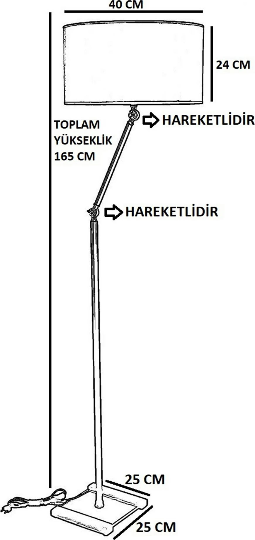 Llambë dyshemeje Opviq, ngjyrë ari dhe bezhë, 8587-3