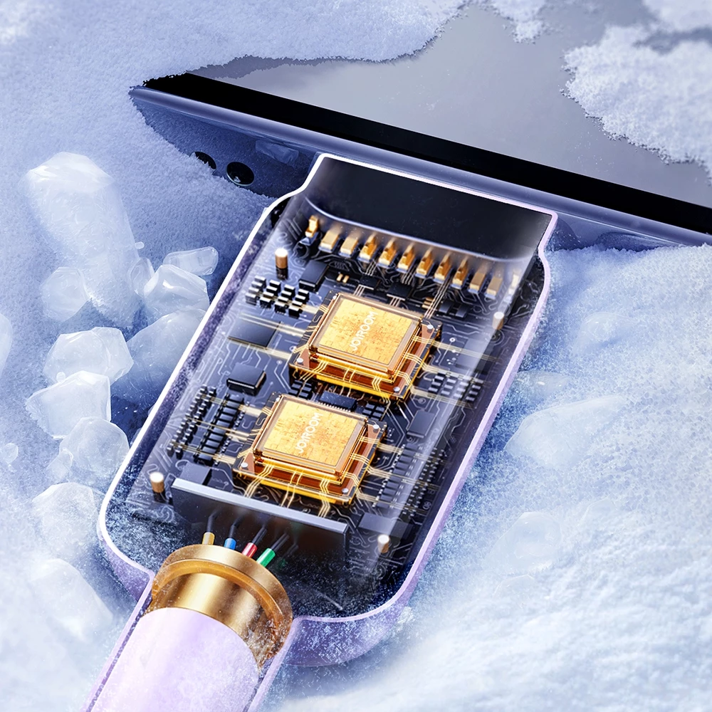 Kabllo Joyroom Multi-Color Series A14, Lightning në USB-A, 1.2m, 2.4A, vjollcë