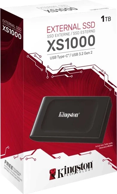 SSD Portativ Kingston Technology 1TB XS1000, USB 3.2 Gen 2