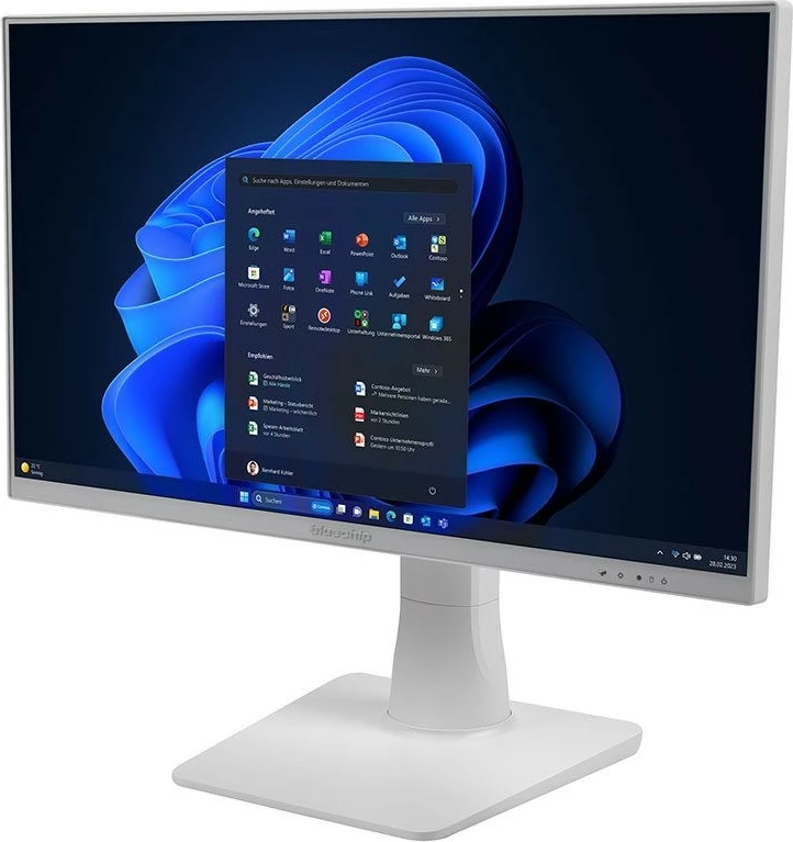 Kompjuter All-in-One bluechip BUSINESSline AIO2350t, i5 14400, 16GB RAM, 500GB SSD, 23.8 inç Touch, bardhë