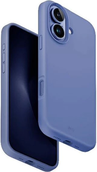Mbështjellës UNIQ Lino Hue MagClick për iPhone 16, Blu