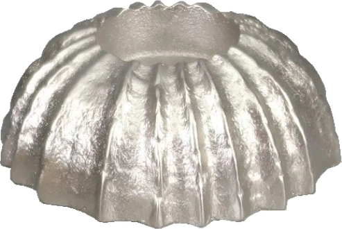 Mbajtëse qirinjsh të vegjël MOLK, alumin, ngjyrë argjendi mat, 10x10x4 cm