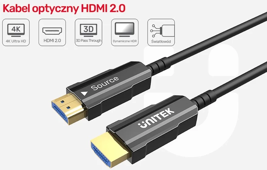 Kabllo HDMI UNITEK 2.0 4K 60HZ AOC-20M
