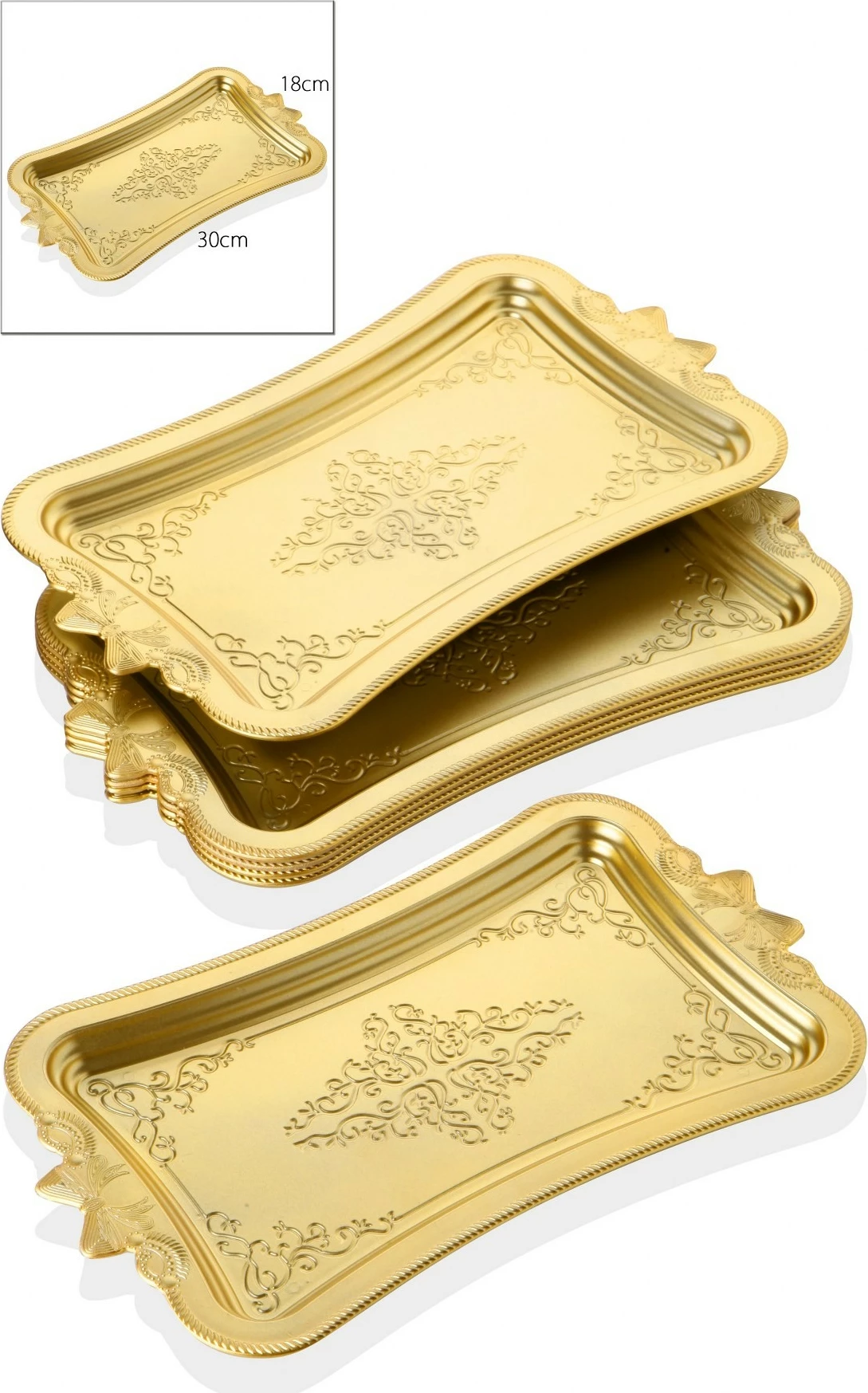 Set tabakash për shërbim Hermia MRTK, 6 copë, ari