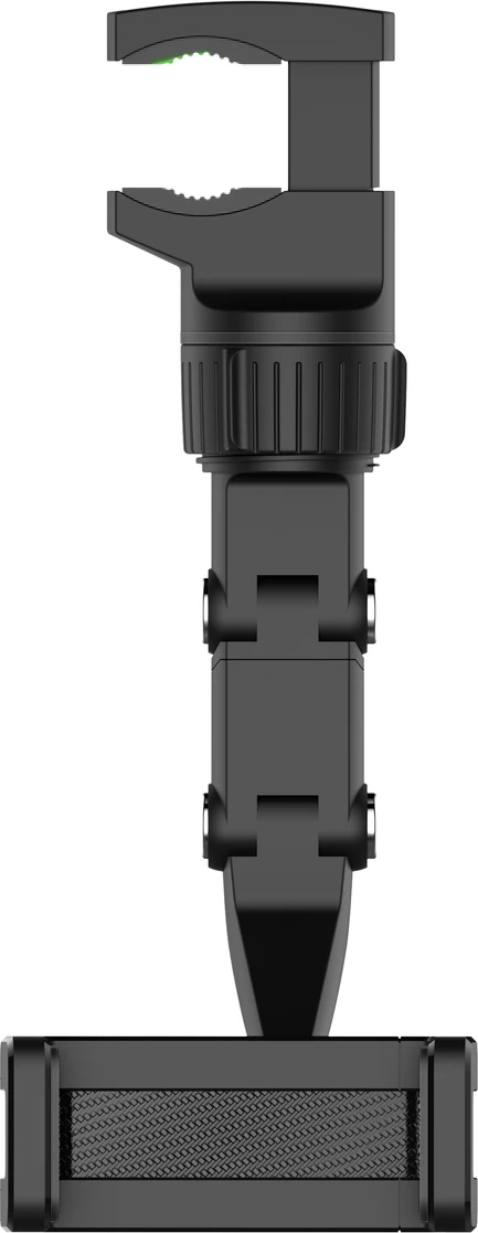 Mbajtës i rregullueshëm për celular Hurtel për pasqyrë të makinës, i zi