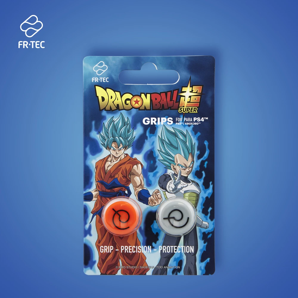 Grip për joystick FR-TEC Dragon Ball Z Grips Whis, kompatibil me PS4/PS3/Xbox 360, set 2 copë, portokalli/bardhë