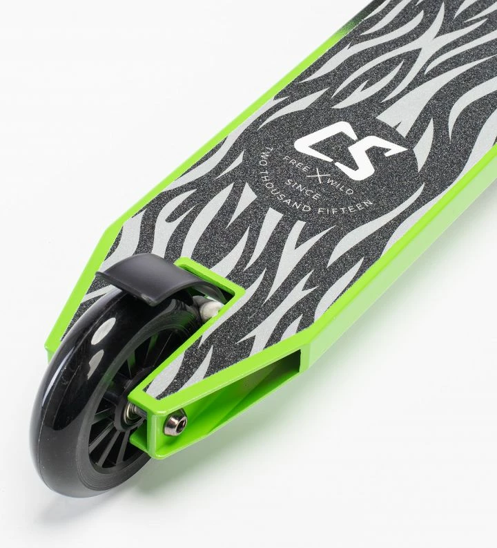 Trotinet freestyle Coolslide, për meshkuj dhe femra, i zi dhe i gjelbër