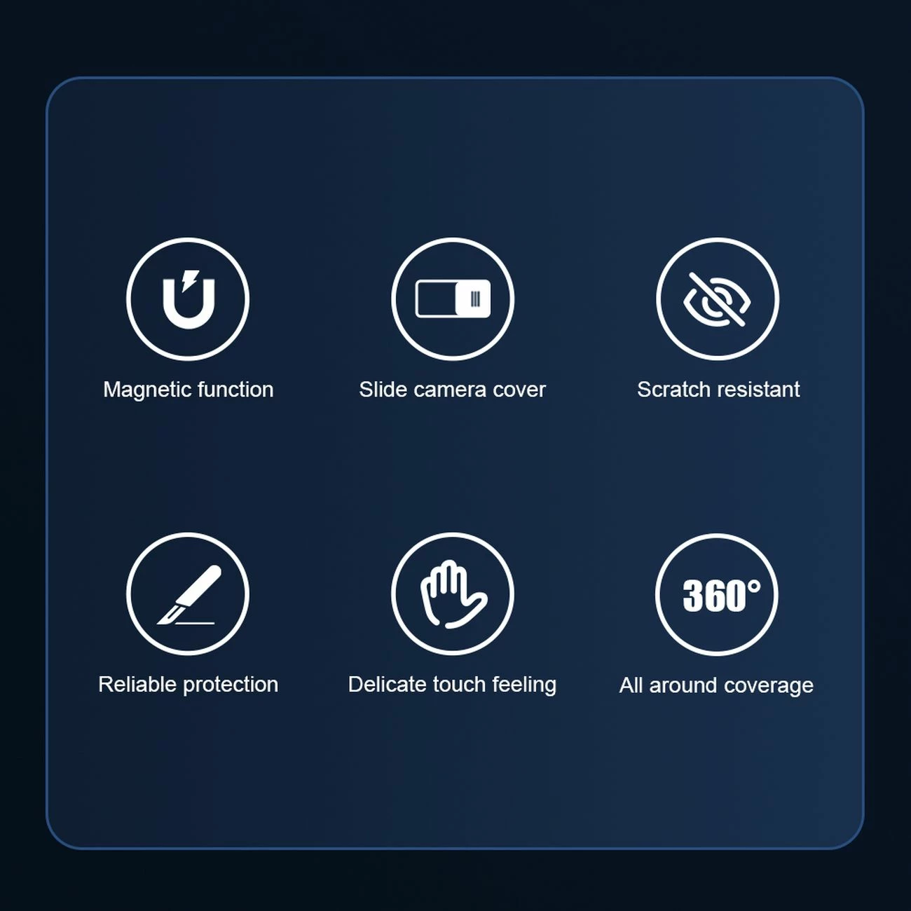 Mbështjellës Nillkin CamShield Pro Magnetic për iPhone 14 Plus, me mbrojtës kamere, MagSafe, Kaltër