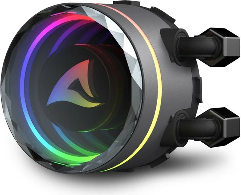 Ftohës uji Sharkoon S80 RGB, 2x12cm, për procesor, RGB, i zi