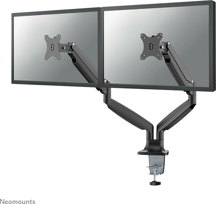 Krah monitori Newstar Neomounts NM-D750DBLACK, për 2 ekrane, gas spring, VESA 100x100, i zi