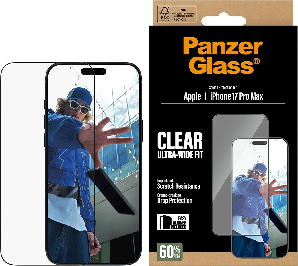 Xham mbrojtës PanzerGlass për iPhone 17 Pro Max UWF