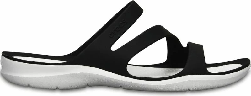 Sandalet për femra Crocs, të zeza dhe të bardha