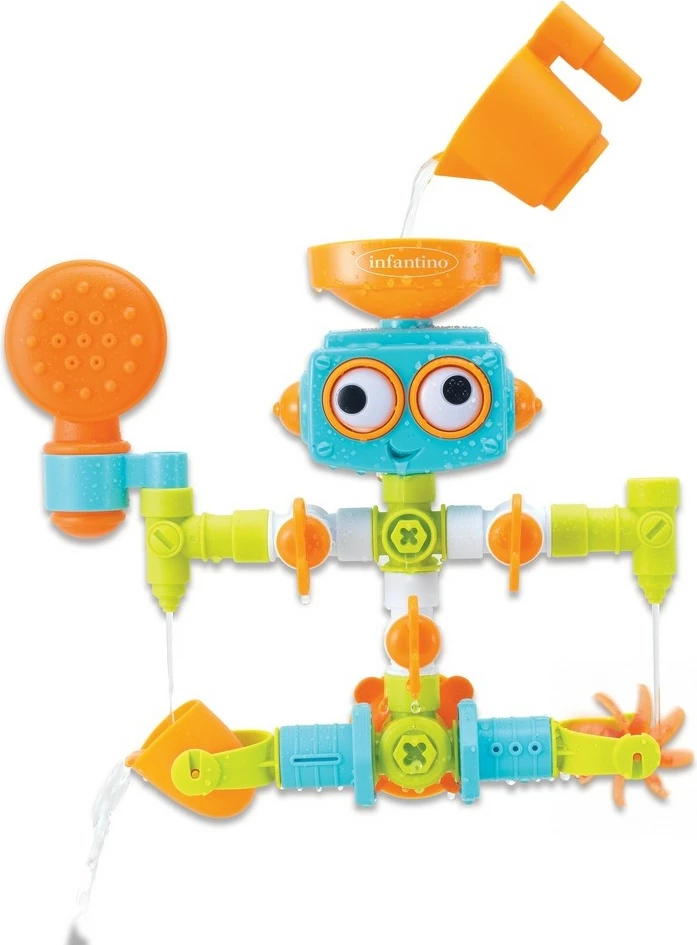 Lodër për banjë B-kids Bath Robot me dush, multikolor
