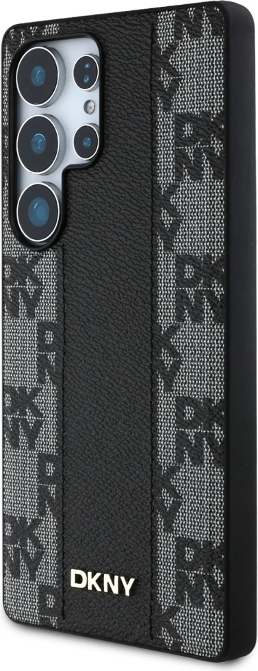 Mbështjellës DKNY për Samsung Galaxy S25 Ultra, lëkurë, MagSafe, i zi