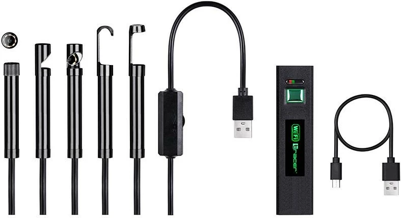 Kamerë endoskopike Tracer HardWire 5M 8MM LED WiFi, e zezë
