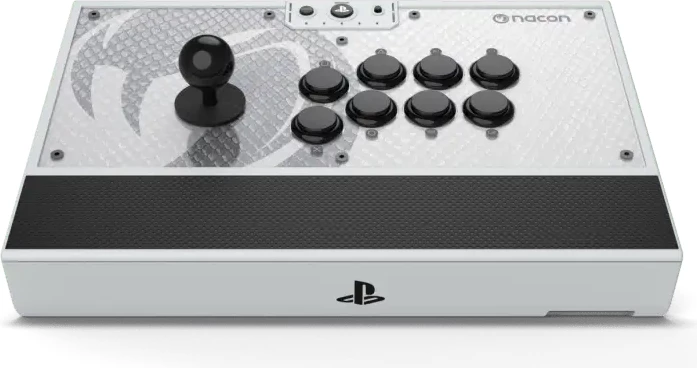 Arcade stick Nacon Daija për PS5, SANWA butona, USB-C, 3 m kabllo, bardhë/zi, set me 2 koka shkopi + vegla