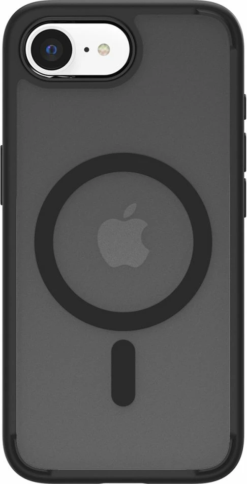 Mbështjellës Spigen Ultra Hybrid MagSafe për iPhone 16e, i zi, gjysmë-transparent