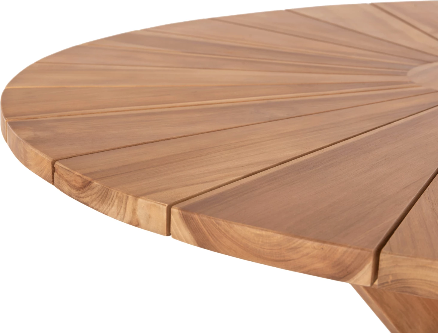 Tavolinë e rrumbullakët për ngrënie, EXCESS, dru TEAK, përfundim natyral mat, Φ130x75H cm