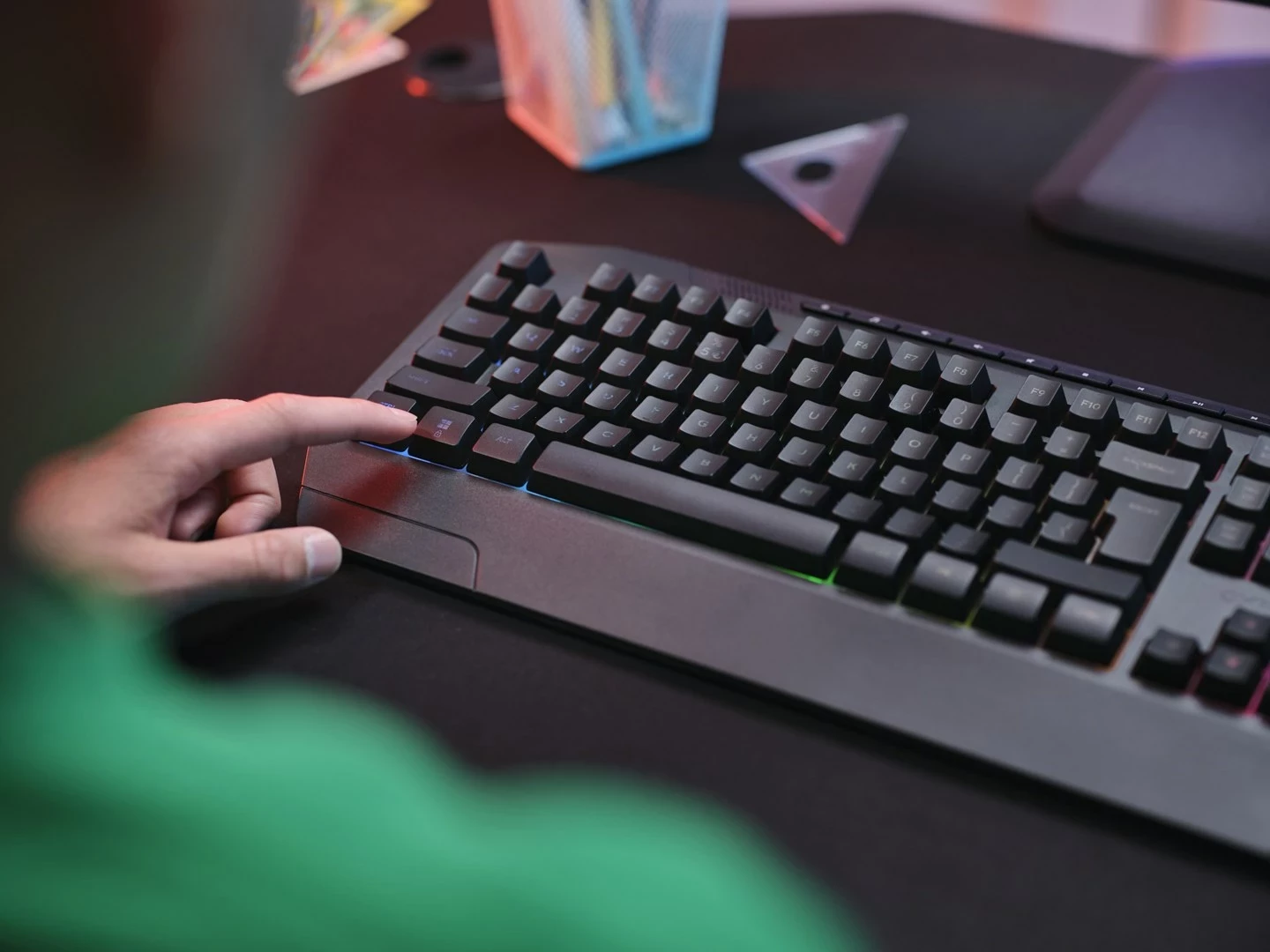Tastaturë gaming Trust GXT 836 Evocx, USB, QWERTY, US English, E zezë