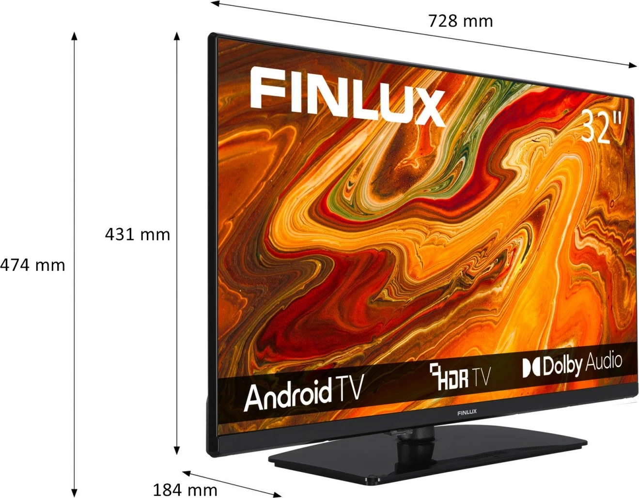 Televizor LED Finlux 32FHA500, 32", Android TV, HD Ready, i zi