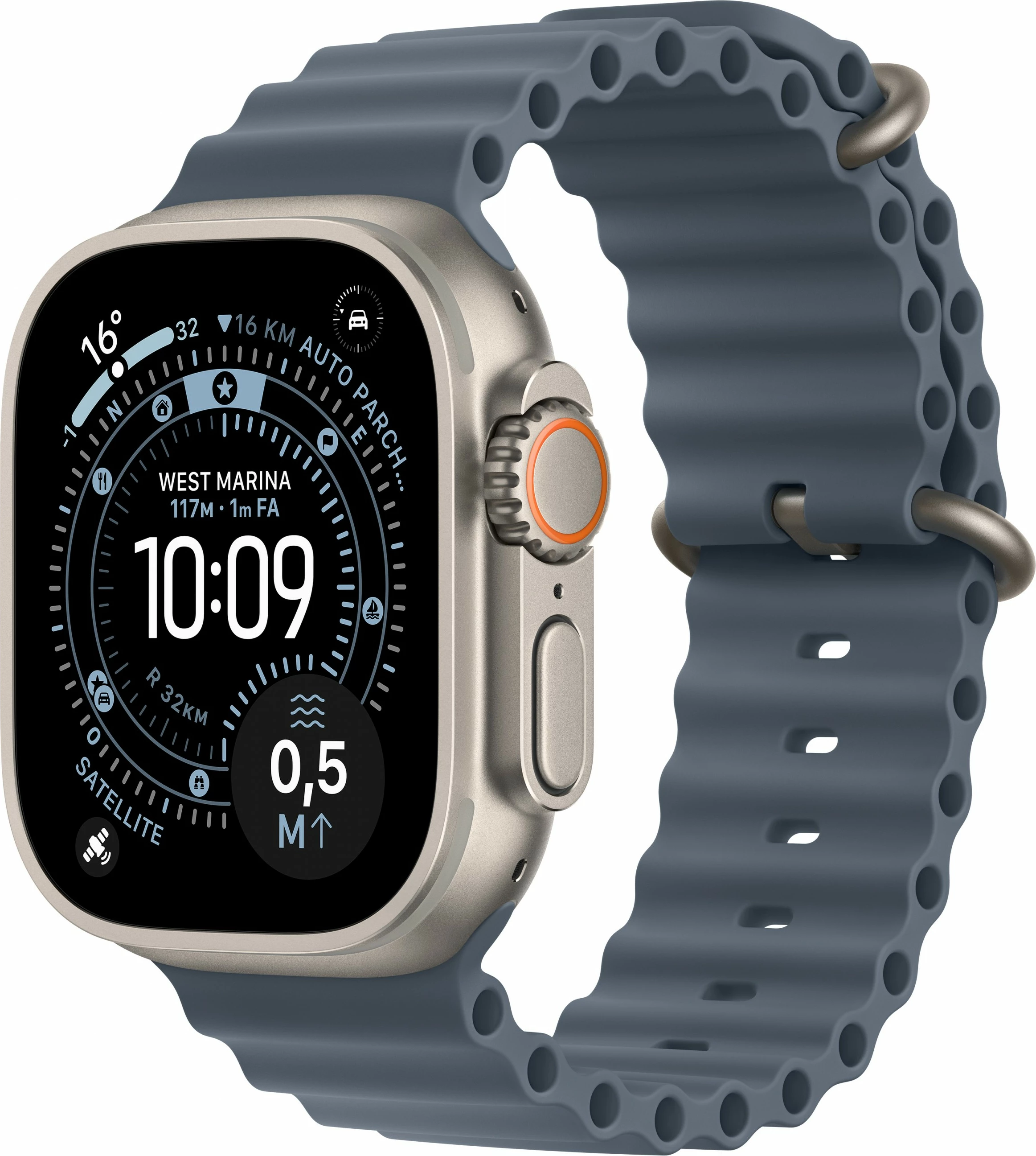 Smartwatch Apple Watch Ultra 3 Titanium Cellular 49mm Ocean maritimblau