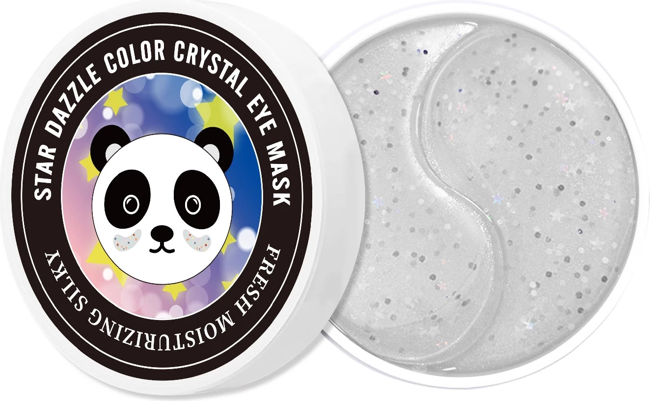 Patches për sy SersanLove Collagen me Acid Hyaluronic dhe Ekstrakte Natyrore për femra, Colorful Panda, 60 copë