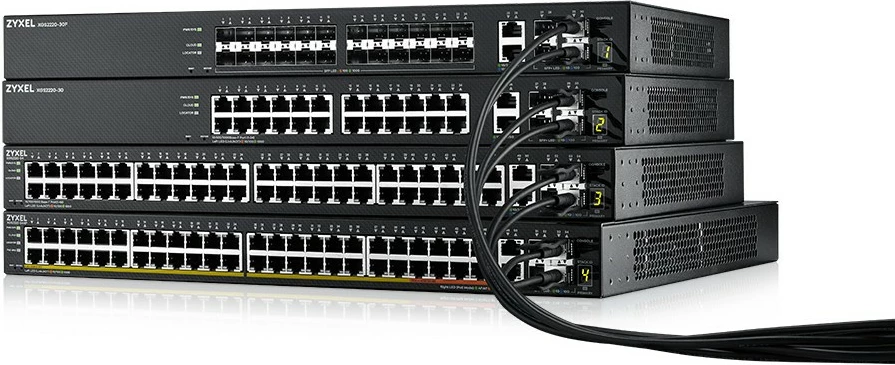 Switch Zyxel XGS2220-30, i menaxhuar, L3, Gigabit Ethernet, montim në rack