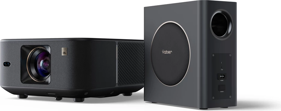 Projektor multimedial Yaber K3 Pro me JBL altoparlantë dhe subwoofer, FullHD 1080p, i zi