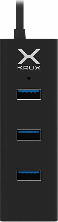 Hub USB Krux KRX0050 4x USB-A 3.0 5 Gbps e zezë