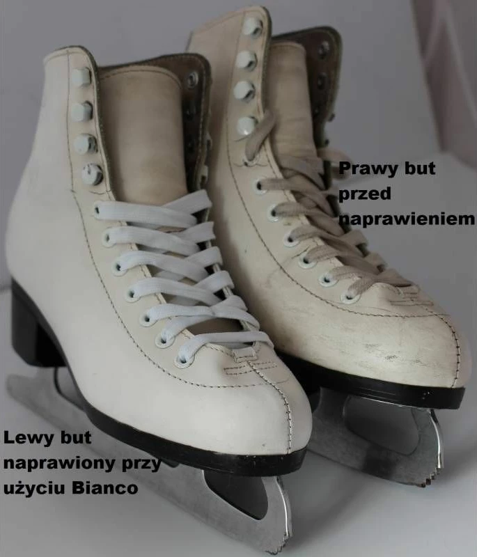 Emulsion mbuluese për këpucë Coccine, e bardhë