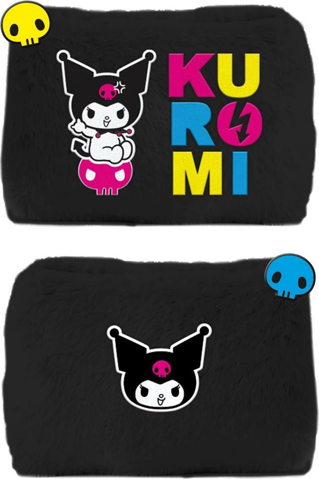 Kuti lapsash plush Pyramid International Kuromi, me zinxhir, e zezë