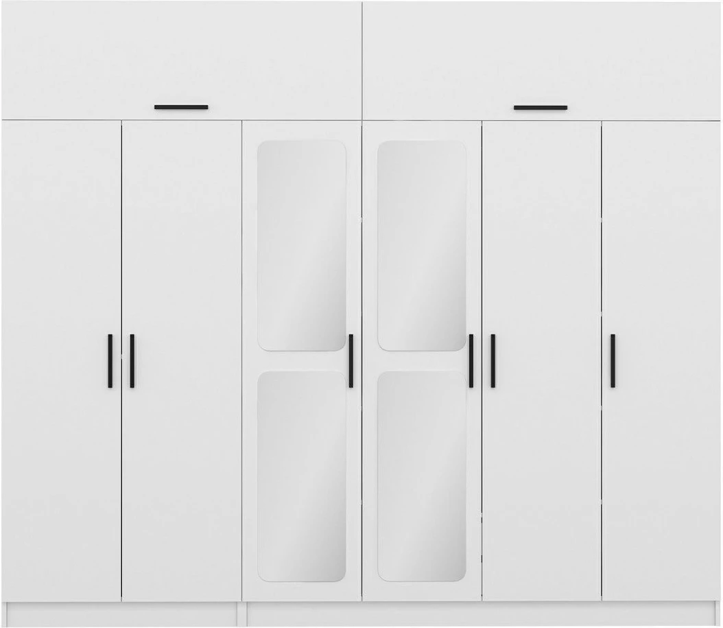 Dollap rrobash Skye Decor, ngjyrë e bardhë, Kale - 3097